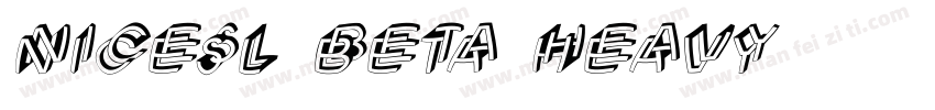 nicesl beta heavy字体转换